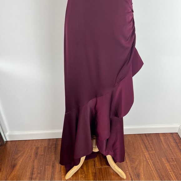 Majorelle Sangria Gown in Ruby Red Ruffle Long Maxi Dress Size S - Picture 4 of 7